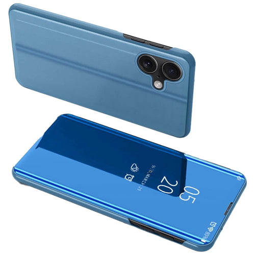 For iPhone 16 Plus Flip Leather Cover with Stand Full Body Protective Phone Case - Blue - 1