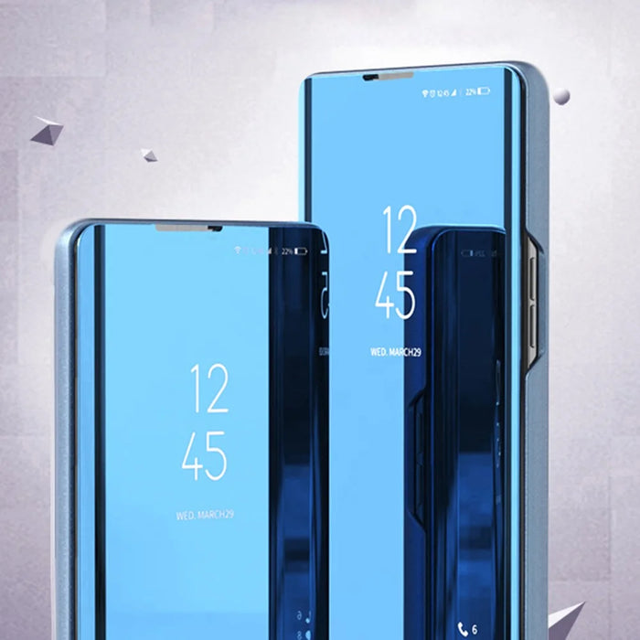 For iPhone 16 Flip Leather Cover with Stand Full Body Protective Phone Case - Blue - 3