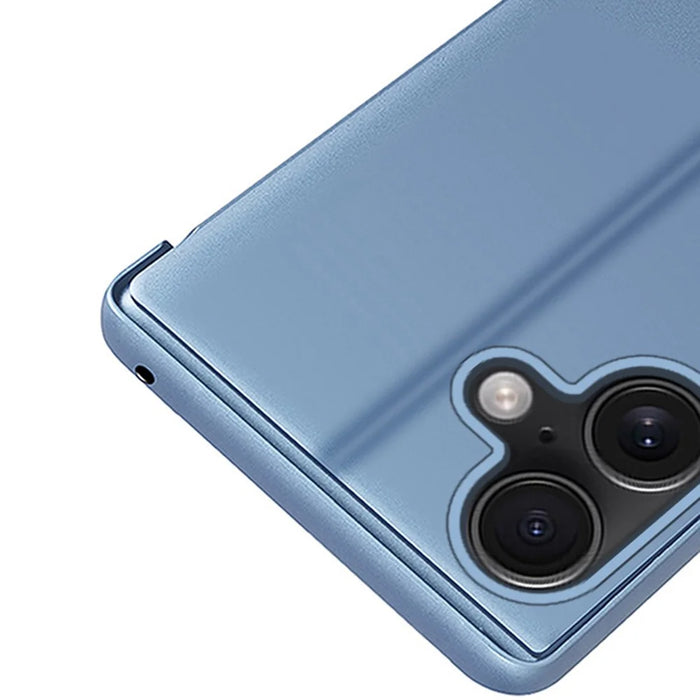 For iPhone 16 Flip Leather Cover with Stand Full Body Protective Phone Case - Blue - 7