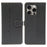 For iPhone 15 Pro Case Magnetic Clasp Four-Leaf Clover Leather Phone Cover - Black - 1