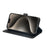For iPhone 14 Pro Max Case Magnetic Clasp Four-Leaf Clover Leather Phone Cover - Black - 3