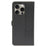For iPhone 14 Pro Max Case Magnetic Clasp Four-Leaf Clover Leather Phone Cover - Black - 6