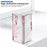 For Samsung Galaxy Z Fold6 5G Case Kickstand Dual Hinge PC Phone Cover with Screen Film and Stylus - Rose Gold - 3