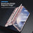 For Samsung Galaxy Z Fold6 5G Case Kickstand Dual Hinge PC Phone Cover with Screen Film and Stylus - Rose Gold - 7
