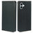 For iPhone 16 Plus Case Four-Leaf Clover Leather Flip Phone Cover Stand Wallet - Black - 1