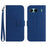 HT04 For OnePlus Nord 4 Case Sunflower Imprint Leather Wallet Phone Cover with Wrist Strap - Sapphire - 1