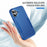 Commuter Series For iPhone 16 Case 3-in-1 Shockproof TPU+PC Phone Cover - Sapphire - 4