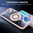 For iPhone 16 Plus Case Magnetic Ring Holder Kickstand PC+TPU Phone Cover - Pink - 7