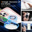 For iPhone 16 Pro Case Magnetic Ring Holder Kickstand PC+TPU Phone Cover - Pink - 4