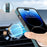 DENIOR A14 For iPhone 15 Pro Magnetic Case Rotary Kickstand Leather PC TPU Phone Cover - Blue - 6