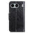 For OnePlus Nord 4 Case Nappa Texture Split Leather Wallet Phone Cover - Black - 7
