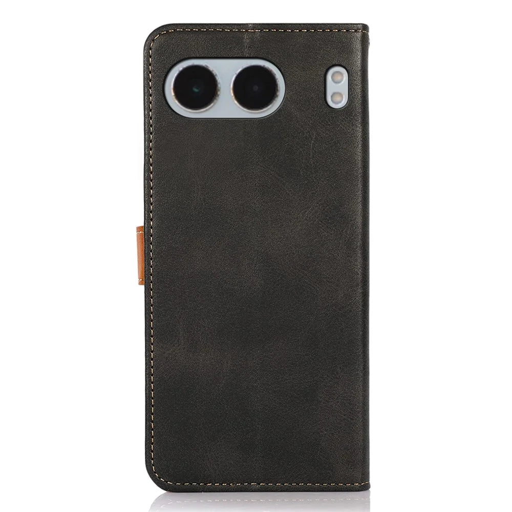 KHAZNEH For OnePlus Nord 4 Wallet Phone Case Stand Leather Flip Cover - Black - 7