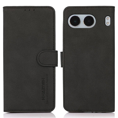 KHAZNEH For OnePlus Nord 4 Stand Case PU Leather Wallet Phone Cover - Black - 1