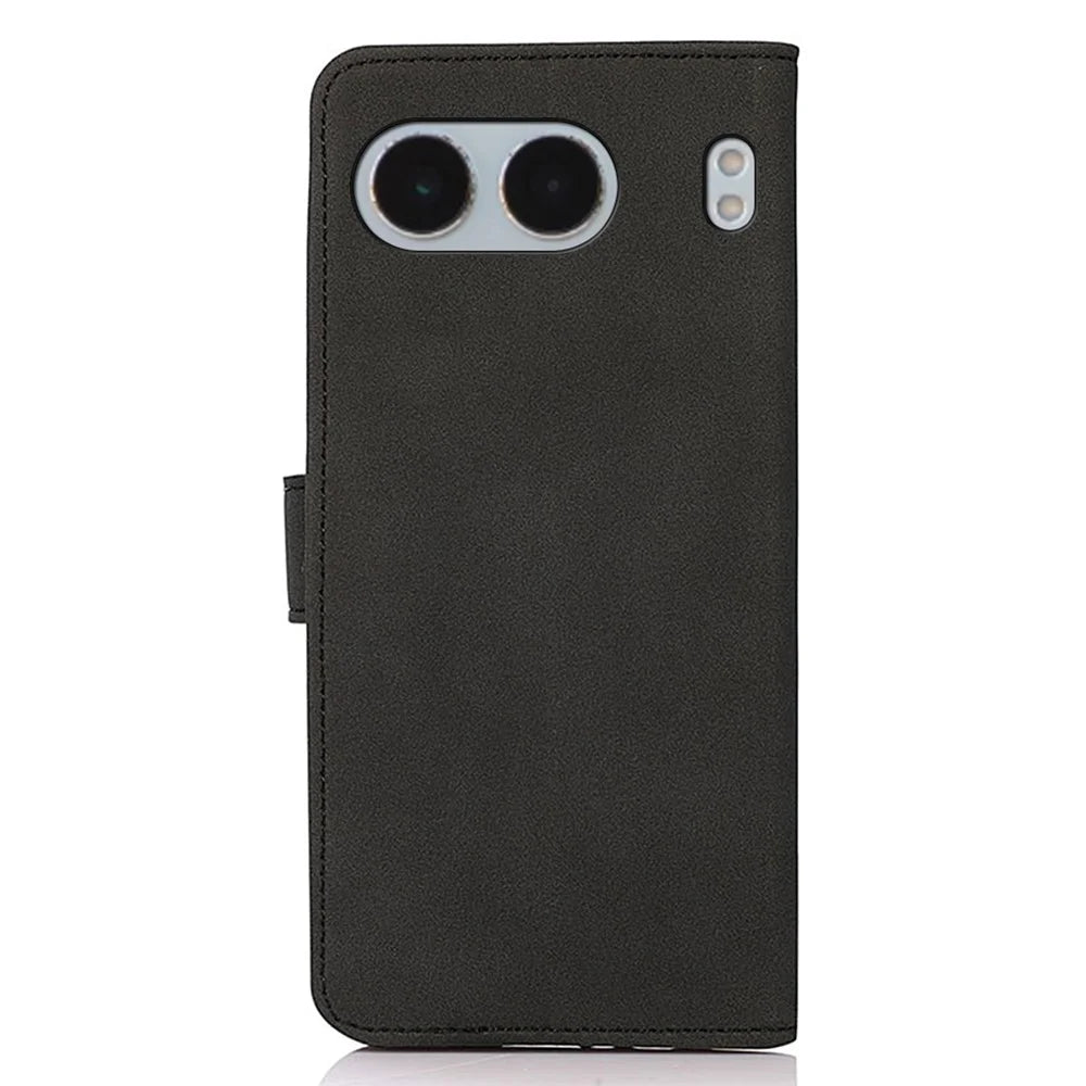 KHAZNEH For OnePlus Nord 4 Stand Case PU Leather Wallet Phone Cover - Black - 7