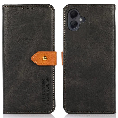 KHAZNEH For Samsung Galaxy A06 4G Wallet Phone Case Stand Leather Flip Cover - Black - 1