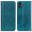 For Samsung Galaxy A06 4G Stand Case Split Leather Litchi Texture Wallet Phone Cover - Green - 1