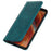 For Samsung Galaxy A06 4G Stand Case Split Leather Litchi Texture Wallet Phone Cover - Green - 5