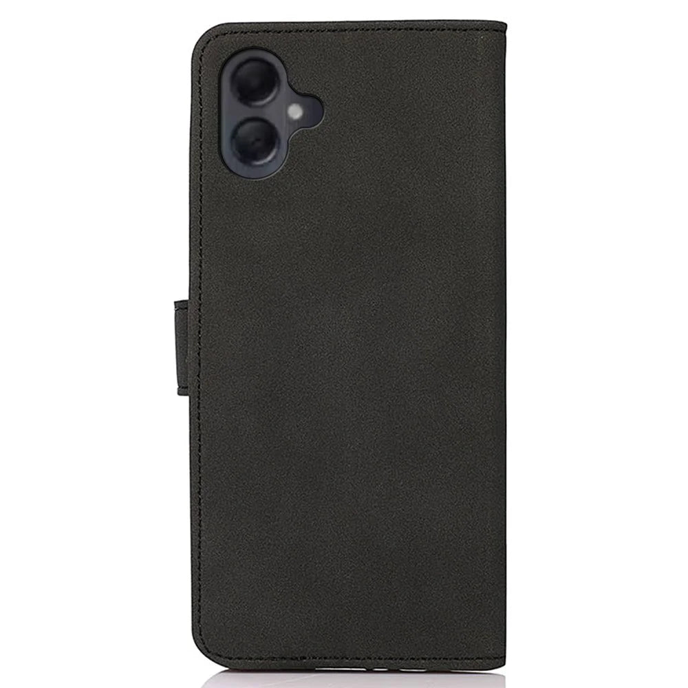 KHAZNEH For Samsung Galaxy A06 4G Stand Case PU Leather Wallet Phone Cover - Black - 7