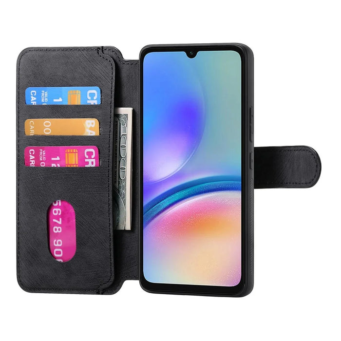For Samsung Galaxy A05s 4G Magnetic Case CASENEO Detachable Leather Phone Wallet Cover - Black - 2
