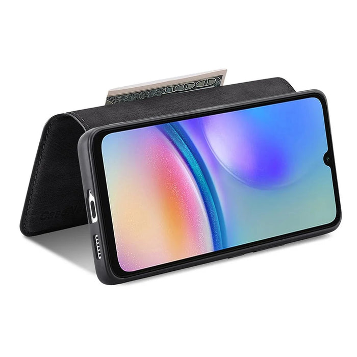 For Samsung Galaxy A05s 4G Magnetic Case CASENEO Detachable Leather Phone Wallet Cover - Black - 3