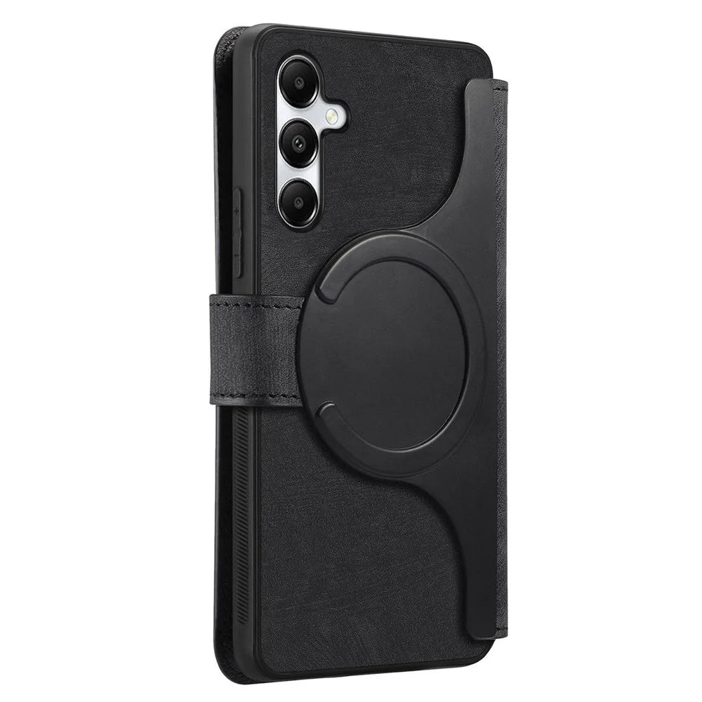For Samsung Galaxy A05s 4G Magnetic Case CASENEO Detachable Leather Phone Wallet Cover - Black - 7