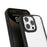 For iPhone 16 Pro Clear Phone Case TPU+ PC Phone Back Cover with Metal Button - Blue - 3