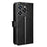 For Oukitel C50 Case Crazy Horse Texture PU Leather Phone Wallet Cover - Black - 6