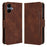 For Samsung Galaxy A06 4G / A06 5G Leather Case Phone Wallet Cover with Multiple Card Slots - Brown - 1
