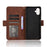 For Samsung Galaxy A06 4G / A06 5G Leather Case Phone Wallet Cover with Multiple Card Slots - Brown - 5