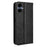 For Samsung Galaxy A06 4G / A06 5G Leather Case Wallet Stand Retro Texture Phone Cover - Black - 7