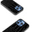 ABEEL For iPhone 16 Pro Case Genuine Cow Leather Back Phone Cover Crocodile Texture - Black - 5