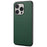 For iPhone 16 Pro Case Leather Coated PC+TPU Anti-Scratch Phone Cover - Green - 1