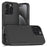 For iPhone 16 Pro Max Case 2-in-1 PC+TPU Shockproof Phone Cover - Black - 1