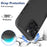For iPhone 16 Pro Max Case 2-in-1 PC+TPU Shockproof Phone Cover - Black - 3