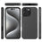 For iPhone 16 Pro Max Case 2-in-1 PC+TPU Shockproof Phone Cover - Black - 6