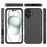 For iPhone 16 Plus Case 2-in-1 PC+TPU Shockproof Phone Cover - Black - 6