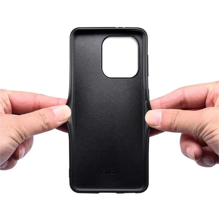 For iPhone 16 Pro Case Crocodile Texture Leather Coated PC+TPU Phone Cover - White - 3