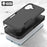 For iPhone 16 Case 2-in-1 PC+TPU Shockproof Phone Cover - Black - 2