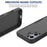 For iPhone 16 Case 2-in-1 PC+TPU Shockproof Phone Cover - Black - 5