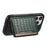 For iPhone 16 Pro Case Card Holder Kickstand Crocodile Texture Leather Back Phone Cover - Green - 3