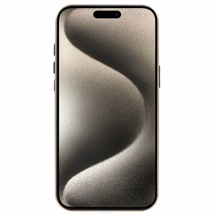 For iPhone 16 Full Body Case Magnetic Tempered Glass Double-Sided Phone Case - Gold - 3