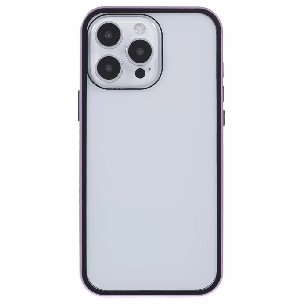 For iPhone 16 Pro Max Full Body Case Magnetic Tempered Glass Double-Sided Phone Case - Purple - 2