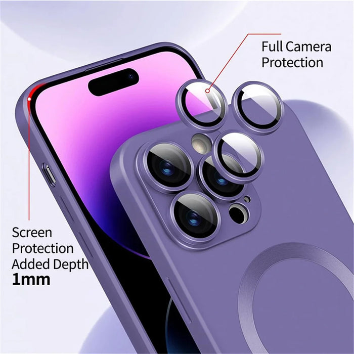 ENKAY HAT PRINCE For iPhone 16 Pro Max Case Compatible with MagSafe Scratch Proof TPU Phone Shell - Purple - 2