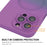 ENAKY HAT PRINCE For iPhone 16 Pro Case Silicone Cover Lens Protection - Purple+Blue - 5