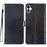 For Samsung Galaxy A06 4G Wallet Case Glitter Anti-Scratch Leather Phone Cover Stand - Black - 1