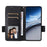 For OnePlus Nord 4 Case with Wrist Strap Litchi Texture PU Leather Wallet Phone Cover - Black - 2