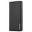 LC.IMEEKE L1 Series for iPhone 16 Pro Case PU Leather Wallet Stand Protective Phone Cover - Black - 7