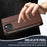 LC.IMEEKE L1 Series for iPhone 15 Plus Case PU Leather Wallet Stand Protective Phone Cover - Brown - 7