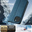 LC.IMEEKE L1 Series for iPhone 15 Case PU Leather Wallet Stand Protective Phone Cover - Blue - 4