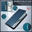 LC.IMEEKE L1 Series for iPhone 15 Case PU Leather Wallet Stand Protective Phone Cover - Blue - 6